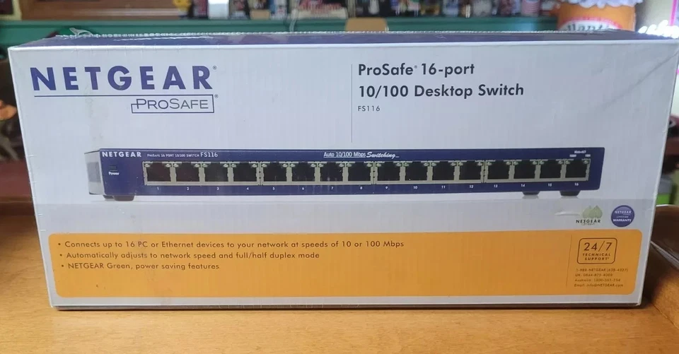 NetGear ProSafe (FS116) 16-Ports External Switch