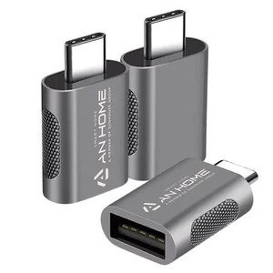 AnHome USB C to USB Adapter, 3-Pack USB-C Male to USB-A Female Converter, USB... - Picture 1 of 6