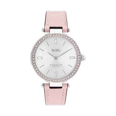 COACH Park Women's Silver Dial Leather Band Watch - 14504093 ($295 MSRP) - Image 1 of 4