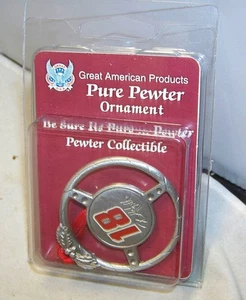 GRANDE NASCAR AMERICANO #18 BOBBY LABONTE VOLANTE PELTRO ORNAMENTO NATALE - Foto 1 di 2