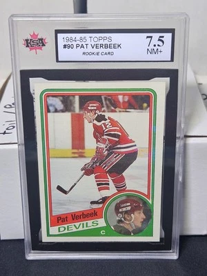 84-85 Topps Pat Verbeek Rookie KSA 7.5 🚨🚨🚨 New Jersey Devils - Image 1 of 2