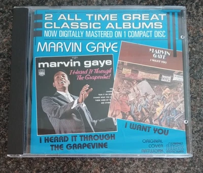 MARVIN GAYE - I HEARD IT THROUGH THE GRAPEVINE / I WANT YOU - CD - MOTOWN 1986  - Image 1 of 4