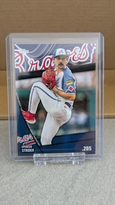 2024 TOPPS SERIES 2 SPENCER STRIDER#SS-1 SIGNIFICANT STATISTICS BLACK SP 014/299 - Photo 1/3