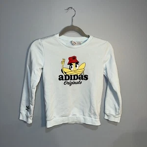 Adidas kids TREFOIL CREW Sweatshirt Boys Size 7-8) - Picture 1 of 5