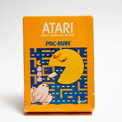 Pac-Man Atari 2600,Blue Text Rare Sealed Box, NIB still sealed. - Image 1 of 4