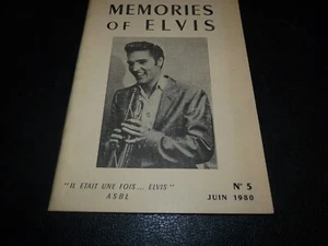 Revue fanzine "ELVIS PRESLEY : MEMORIES OF ELVIS N°5" Juin 1980 - Picture 1 of 2