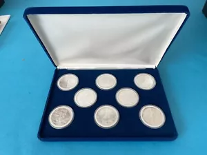 1986-93 Silver American Eagle 8 Coin Set US - Picture 1 of 2