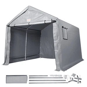 VEVOR Portable Storage Shelter Garage Storage Shed 10 x 10 x 8.5ft & Zipper Door - Picture 1 of 12