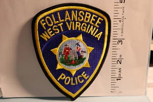 police patch  FOLLANSBEE POLICE  WEST VIRGINIA - Picture 1 of 1