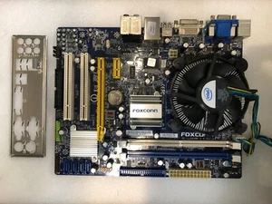 Mainboard Bundle Foxconn G41MX R2.0 + Intel Core Duo E6600 mit 3,06 GHz + Kühler - Bild 1 von 2