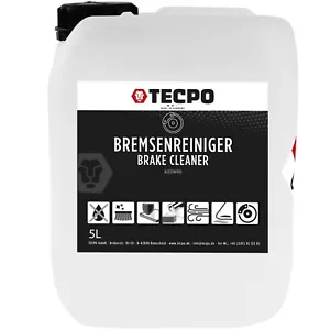 LIMPIADOR DE FRENOS TECPO 5L BRAKE CLEANER BIDÓN FRENOS PIEZAS LIMPIADOR DISOLVENTE DE GRASA - Imagen 1 de 3