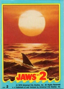 1978 Topps Jaws 2 Sticker #2 Monarch of the Ocean! Kostenloser Versand! - Bild 1 von 2