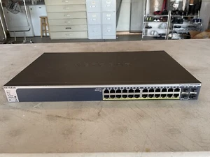 NETGEAR ProSafe GS728TP V1H1 Smart Managed Switch PoE 24x Gigabit + 4x SFP Ports - Picture 1 of 2