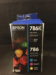 Epson 786XL Schwarz & 786 Cyan Magenta Gelb Tintenpatrone T786XL-BCS Ablaufdatum 07/2026 - Bild 1 von 10