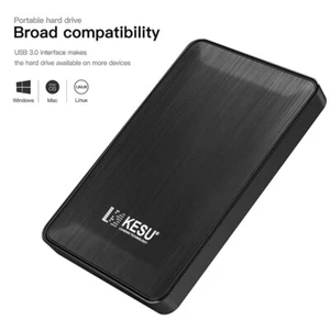 Lecteur d'extension externe 1 To 2 To USB3.0 stockage sauvegarde disques durs portables - Photo 1/12