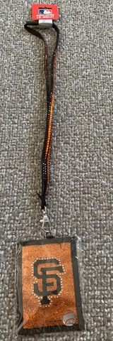 San Francisco Giants Beaded Lanyard I.D. Wallet~Card Holder~Purse~Sale!!!! Cover