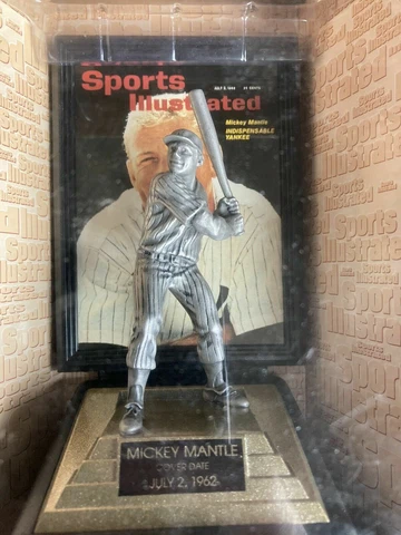 MICKEY MANTLE SPORTS ILLUSTRATED HAND-CRAFTED FINE PEWTER FIGURE MLB Cover