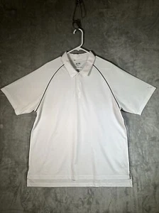 Mens Adidas Shirt Climalite Polo XL White Casual Golf Tennis Active Outdoor - Picture 1 of 7