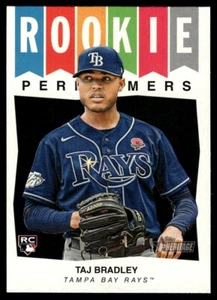 2023 Topps Heritage High Number Taj Bradley Tampa Bay Rays #RP-3 - Imagen 1 de 2