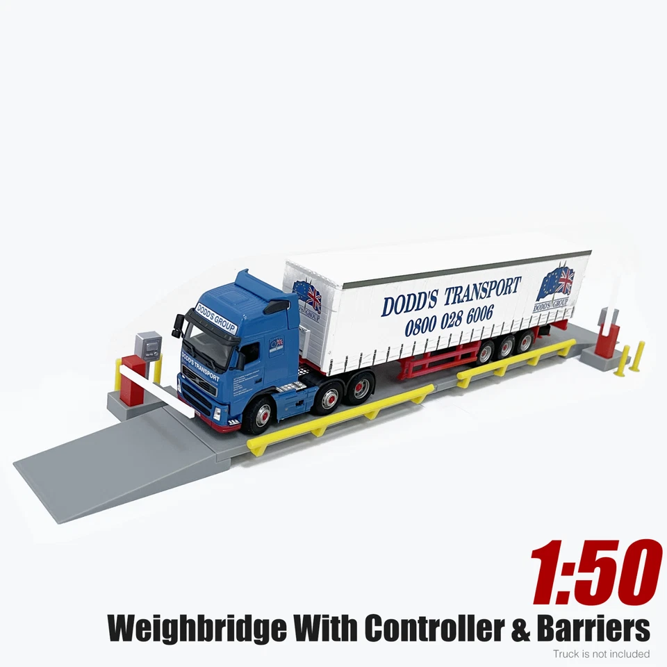1:50 Scale Weighbridge with Screen & Barriers – Diorama Display for Trucks/Plant - Image 1 of 4