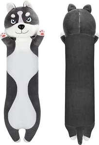 36" Inch Husky Plush Pillow Cute Long Husky Body Pillow Soft Husky - Picture 1 of 7