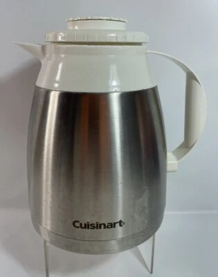 Cusinart 12 Cup Stainless Steel Coffee Carafe Replacement DTC-975 White Lid - Image 1 of 4
