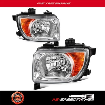 Conjunto de faros Honda Element 2003-2008 carcasa cromada par izquierda+derecha Foto 1 de 4