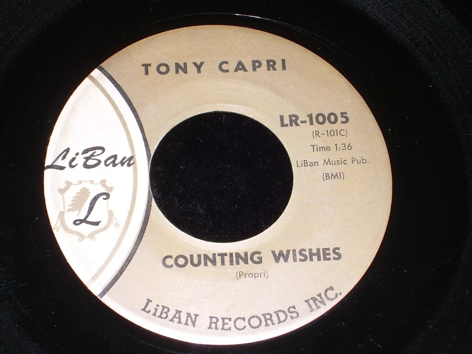 Tony Capri 45 Li Ban 1005 Counting Wishes 1960 Foto 1 de 1