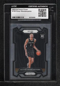 2023-24 Panini Prizm Victor Wembanyama #136 CGC Authentic Rookie RC - Picture 1 of 4