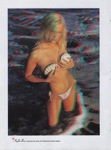 Kylie Bax Bikini Sexy Vintage Print Ad Poster Pinup Art Magazine Page 2000 3d - Picture 1 of 1