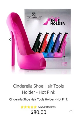 Soporte para zapatos Royale Cinderella Hot Tool rosa venta al por menor $80 sellado nuevo caja de entrada Foto 1 de 2