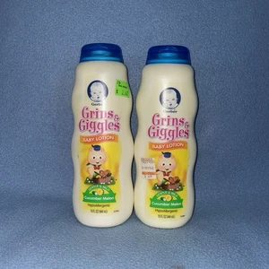 Gerber Grins & Giggles Baby Lotion Hypoallergenic Cucumber Melon Discontinued - Picture 1 of 14