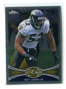 2012 Topps Chrome Ray Lewis Refractor #121 Ravens - Picture 1 of 2
