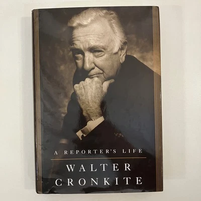 SIGNED INSCRIBED A Reporters Life by Walter Cronkite 1st Edition 1996 HCDJ - Image 1 of 4