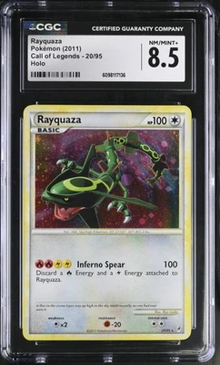 Карта голографическая Pokemon CGC 8.5 Rayquaza 2011 Call of Legends 20/95 - Изображение 1 из 2