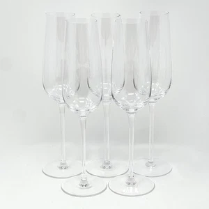 "Juego de 5 copas de flautas de champán Williams Sonoma Reserve vino espumoso de 10""" - Imagen 1 de 7