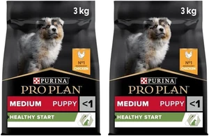 PRO PLAN® Medium Puppy Dry Dog Food Healthy Start Rich in Chicken 3Kg (Pack of 2 - Picture 1 of 12