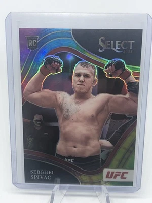 2022 Panini Select UFC #274 Serghei Spivac TIE-DYE RC Octagonside /25 Rookie Sp - Image 1 of 2