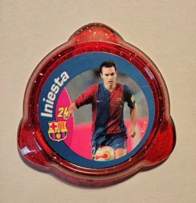 INIESTA # 24 FC.BARCELONA TAZO KRAKS  2007/08 PANINI  - Imagen 1 de 2