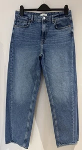 H&M Ladies Jeans size 14 Blue Denim High Waisted - Picture 1 of 10