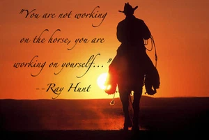 Ray Hunt Quote   refrigerator magnet 3 1/2 X 4 3/4 " - Picture 1 of 1