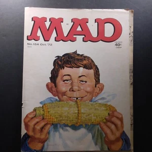 Mad Magazine # 154 October 1972 Corn Cob Issue Good Condition - Picture 1 of 4