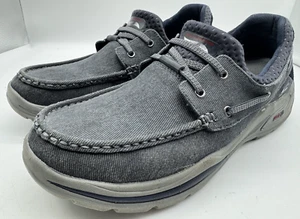Skechers Mens Boat Shoe Air Cooled Motley Bluish/Gray Arch Fit Comfort Loafer 11 - Picture 1 of 14