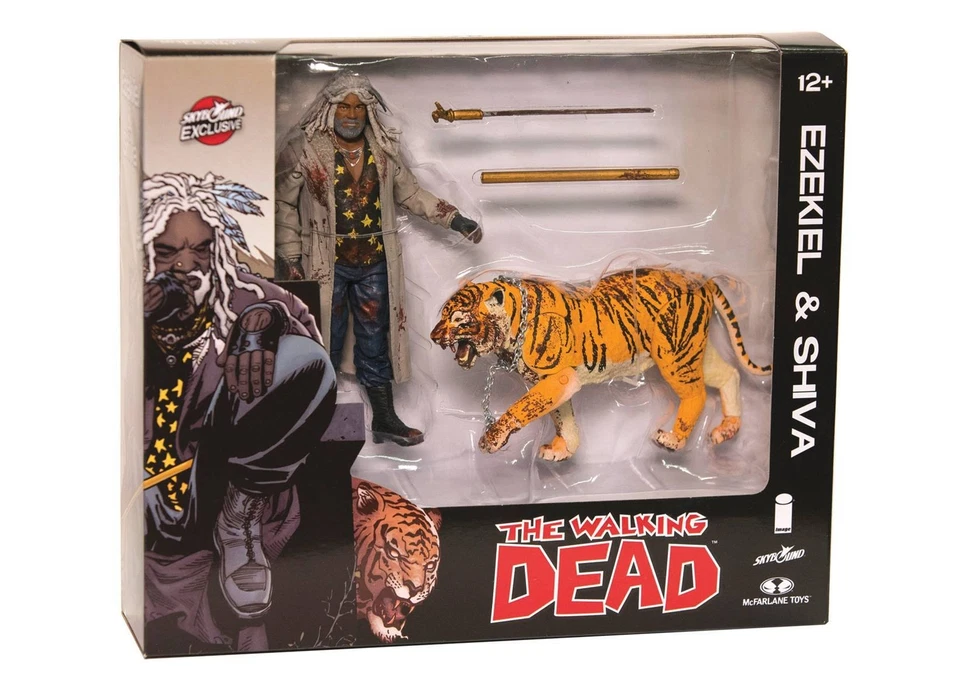 2017 McFarlane Toys Skybound The Walking Dead Ezekiel & Shiva Figures