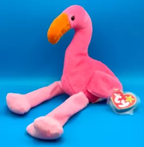 TY Beanie Baby - PINKY the Pink Flamingo (10 inch) - Picture 1 of 1