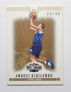 2007-08 Topps Triple Threads Gold #47 Andrei Kirilenko 23/33