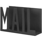 1X(Black Metal Desktop Cutout Mail Letter Holder B2Y2)
