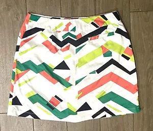 TAIL White Label Women's ATHLETIC Striped GOLF Tennis SKORT Skirt Shorts sz 8 ec - Picture 1 of 5
