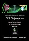 2022 23 Cluj V Napoli Souvenir Programme Feb 2023 Uefa Conference League