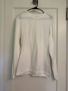 Mens H&M Long Sleeve White Shirt Lightweight Size Large - Picture 1 of 3